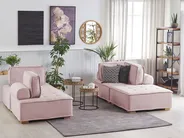 Modulsofa Set 4-Sitzer TIBRO Stoff Rosa_825934
