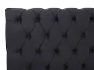 Wasserbett Samtstoff AVALLON 160 x 200 cm Schwarz_846798