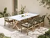 Gartenmöbel Set 6-Sitzer OLBIA Olivgrün