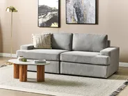 Sofa 3-Sitzer ALLA Stoff Hellgrau_893847