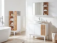 Badezimmerschrank NUBES 52 cm Hellbraun / Weiß_1192524