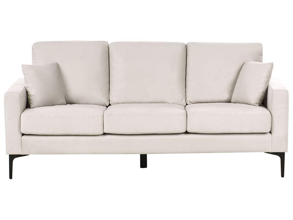 Sofa 3-Sitzer GAVLE Stoff Hellbeige