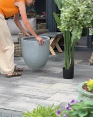 Blumenkübel KANNIA 46 cm Hellgrau_1114708