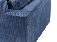 Ecksofa 4-Sitzer LUNNER Cord Dunkelblau linksseitig_961072