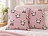 Set of 2 Decorative Cushions TALOKAN 45 x 45 cm Cotton Pink