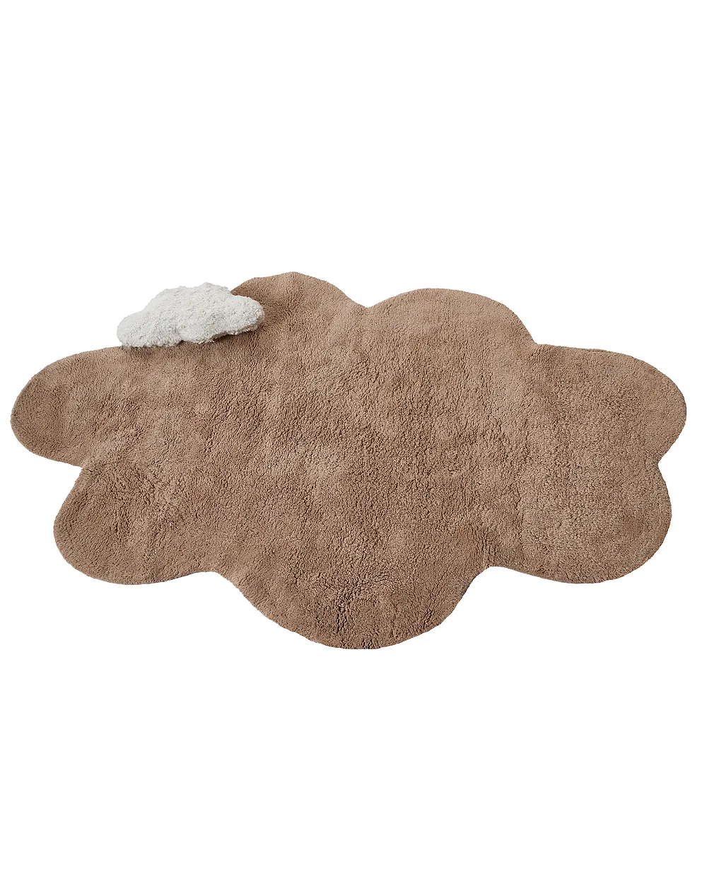 Kids Rug HODKA  Light Brown 80 x 120 cm Cotton with Cushion_1154976