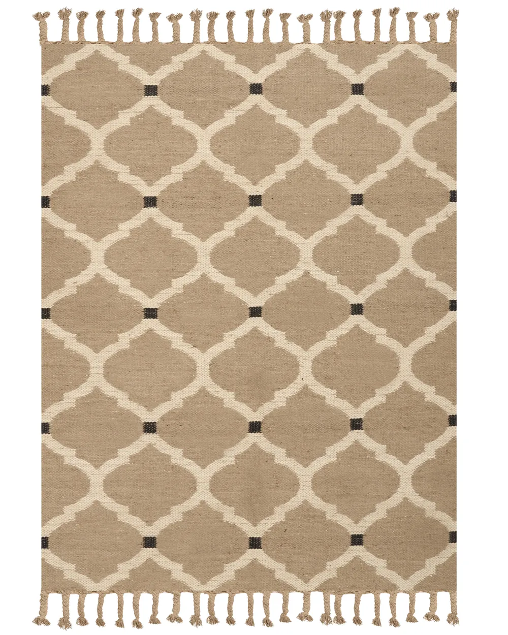 Teppich ORENCIK Beige 160 x 230 cm Jute