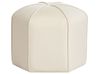 Pouf WISHEK Samtstoff Hellbeige