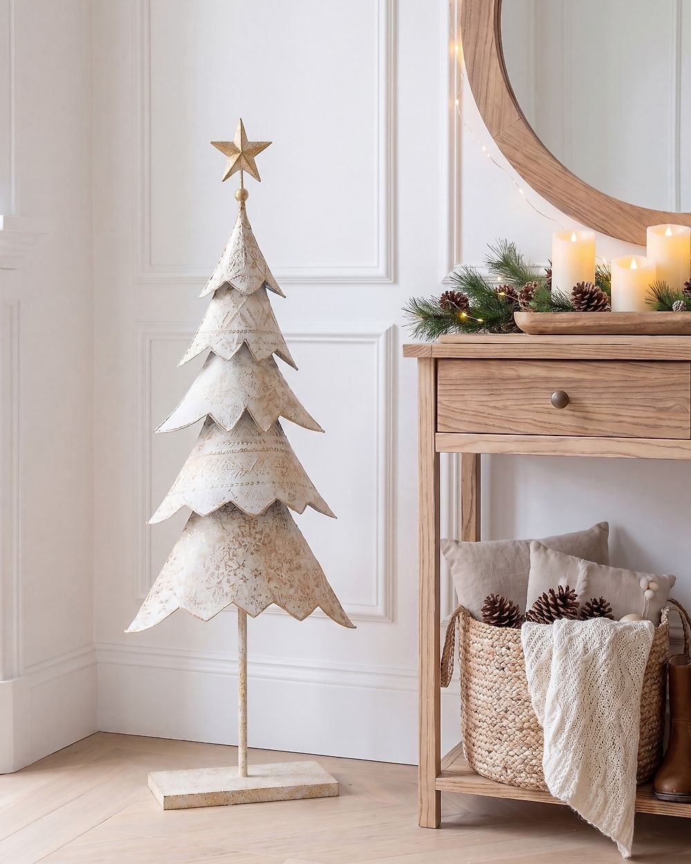 Weihnachtsdekoration HANKO 98 cm Weihnachtsbaum Gold