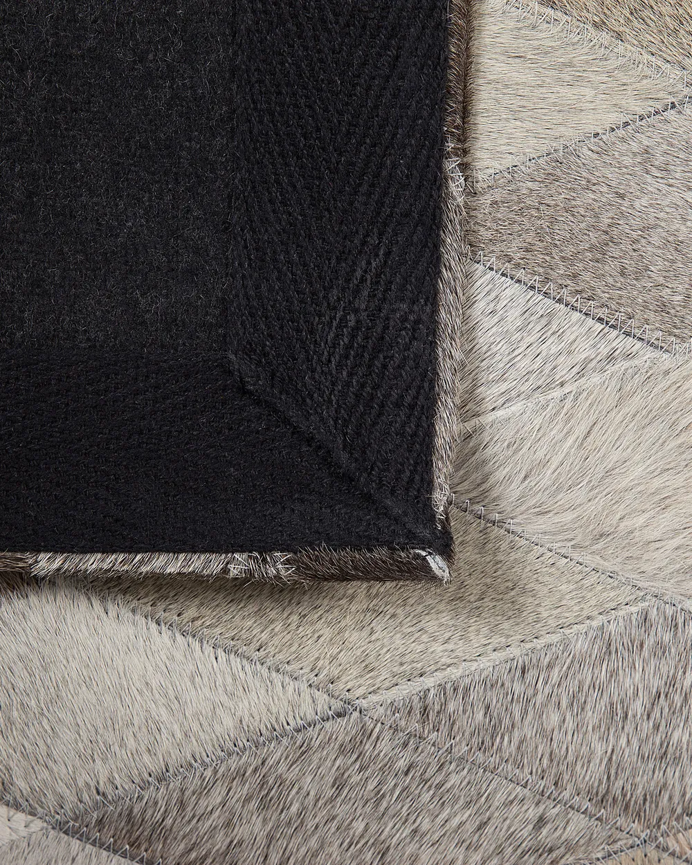 Rug MALDAN Beige 160 x 230 cm Leather_742835