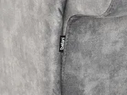 Linksseitige Chaiselongue LATTES II Samtstoff Grau_1037788