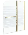 Badewannenaufsatz TUAPI 140 x 120 cm Gold