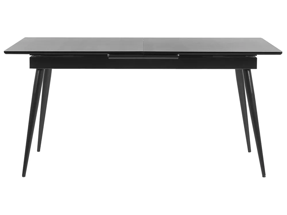 Ausziehbarer Esstisch MALDON Schwarz 160/200 cm 90 cm_793914