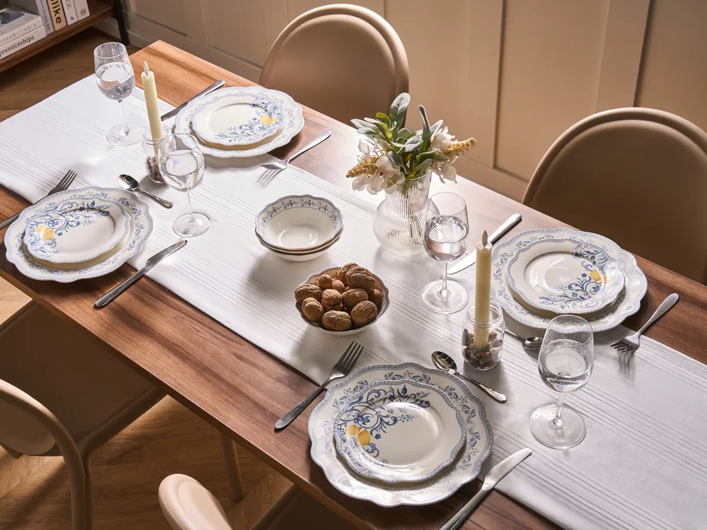 Tafelservice 12-teilig LOVAGE Porzellan Weiß