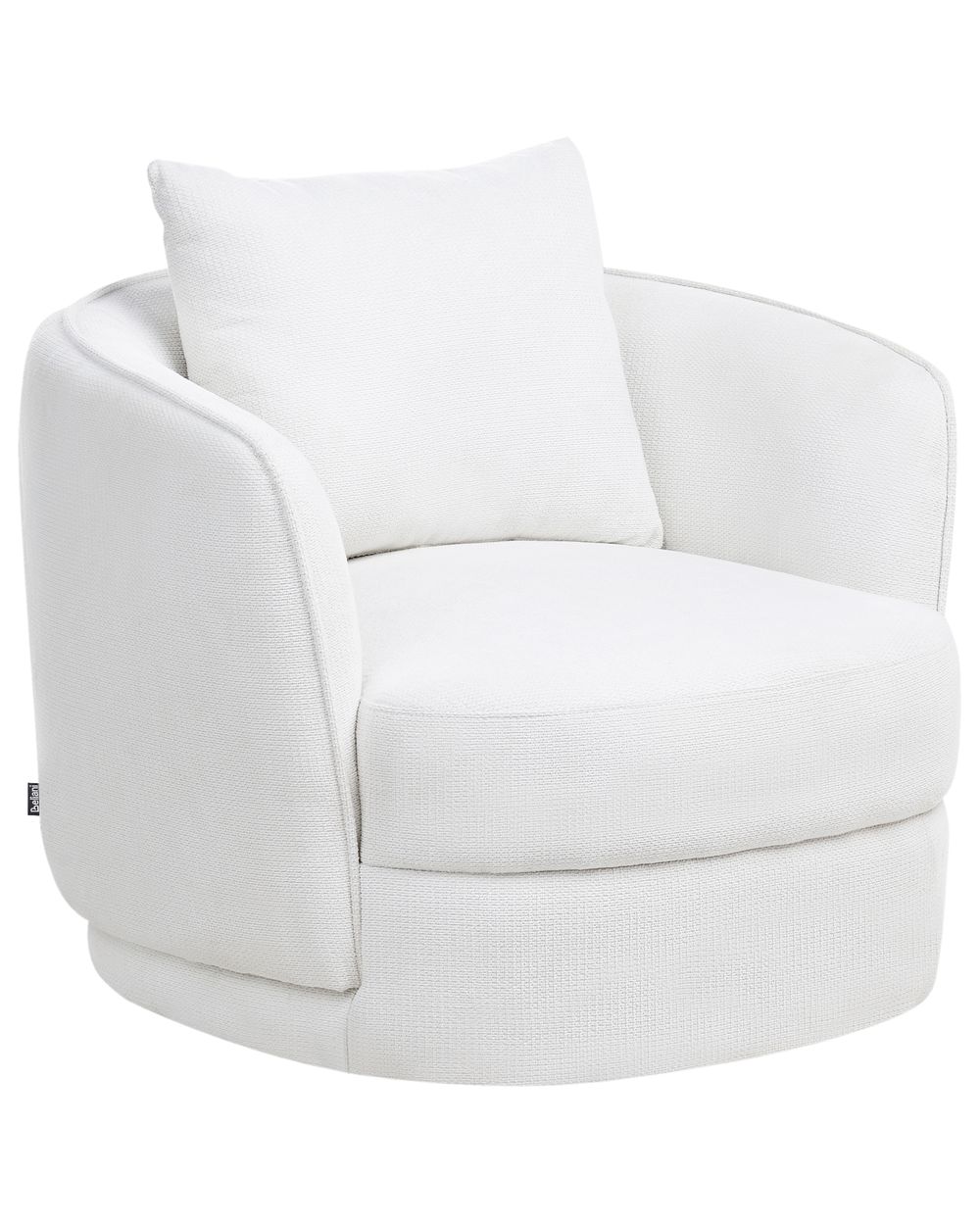 Draaifauteuil ANDALEN Stof Gebroken wit