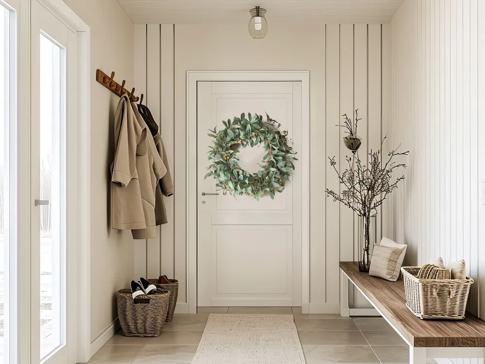 Decorative Wreath DANRUN 65 cm Green_936865