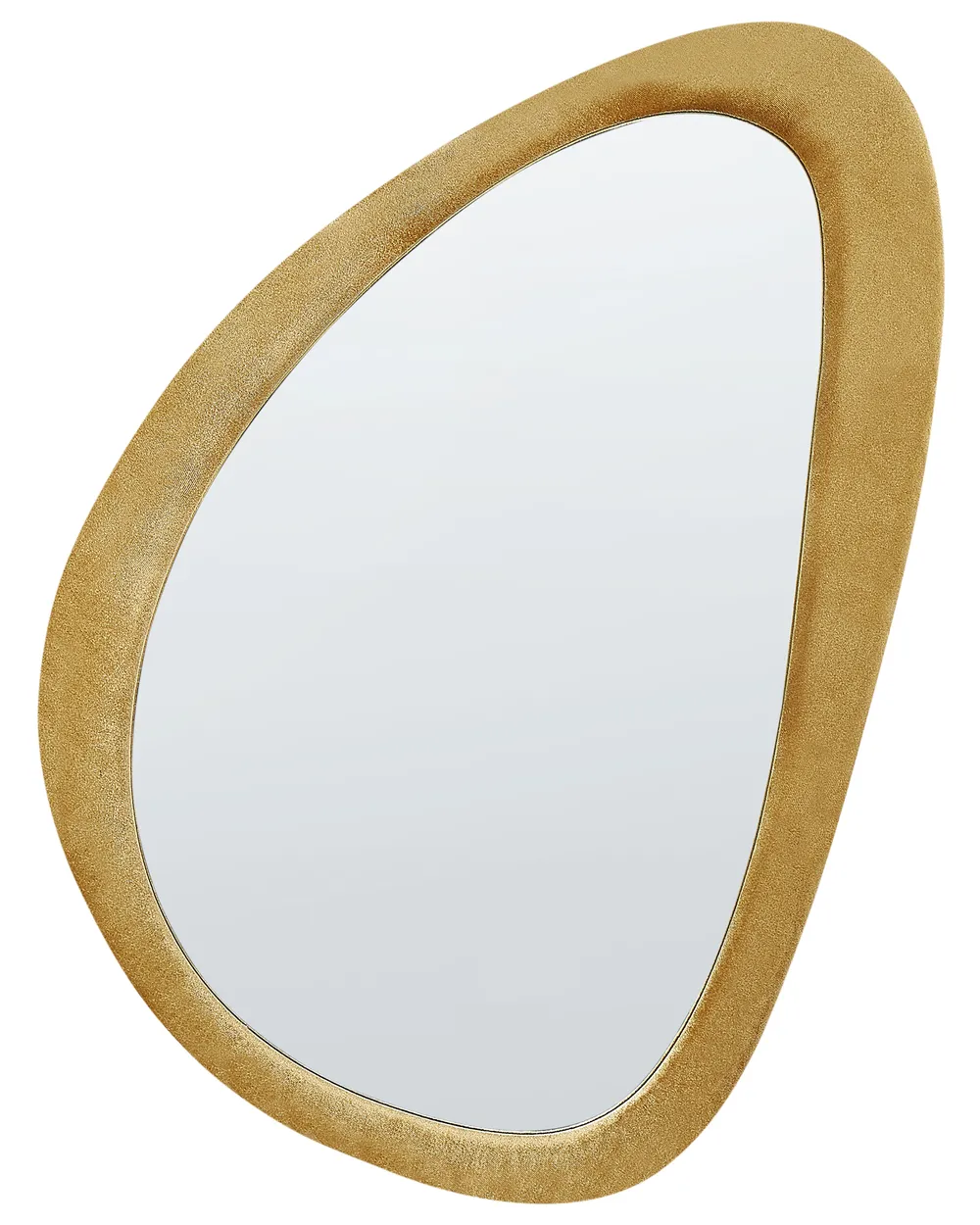 Wandspiegel VENAS 61 cm 91 cm Samtstoff Senfgelb_903923