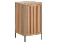 Outdoor-Küche 3er Set mit Spüle IVREA Braun / Silber zertifiziertes Akazienholz_988400