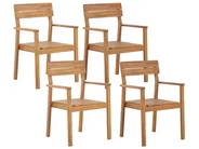 Gartenmöbel Set 4-Sitzer FORNELLI Akazienholz Braun_836352