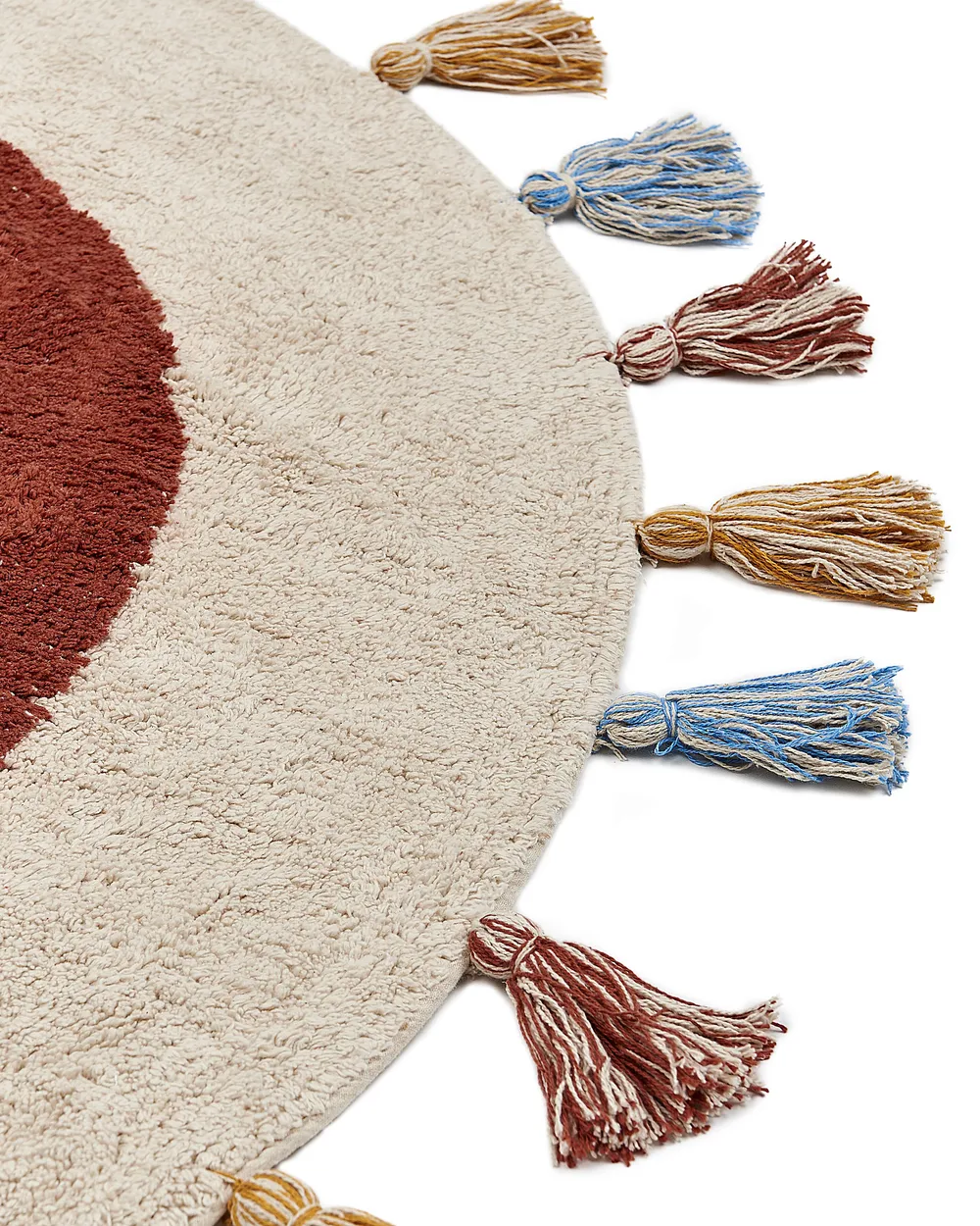 Kinderteppich YAGCI Bunt ø 120 cm Baumwolle_840063