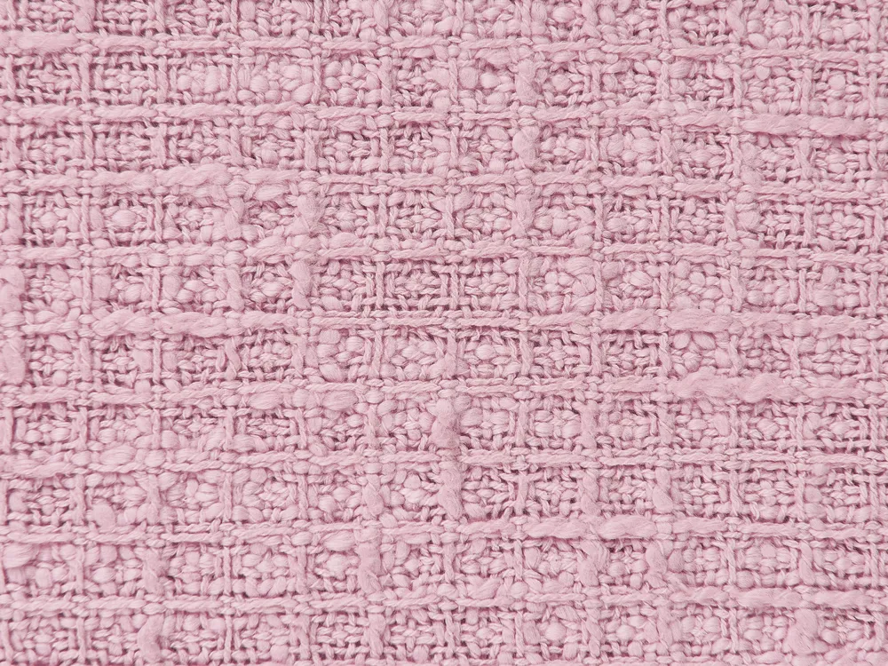 Set of 2 Decorative Cushions TANSY 40 x 60 cm Cotton Pink Solid_936121