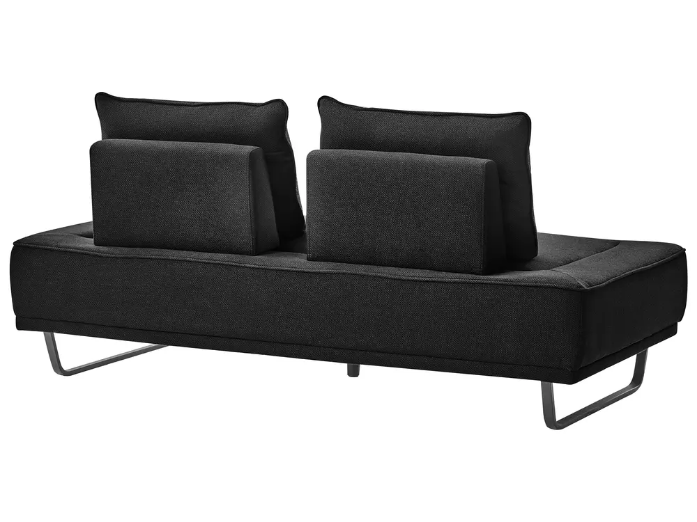 Sofa 3-Sitzer FAXEN Stoff Schwarz_1025172