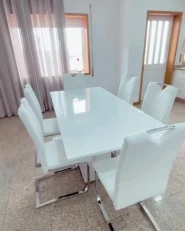 Set of 2 Dining Chairs PICKNES Faux Leather Off-White_978059