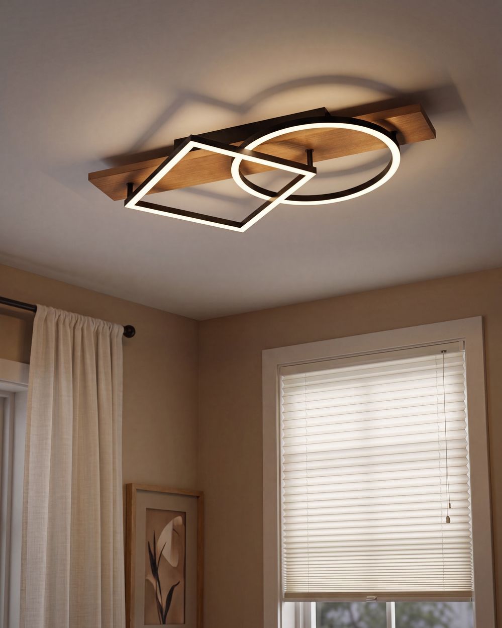Plafonnier à LED AIRE Métal Noir
