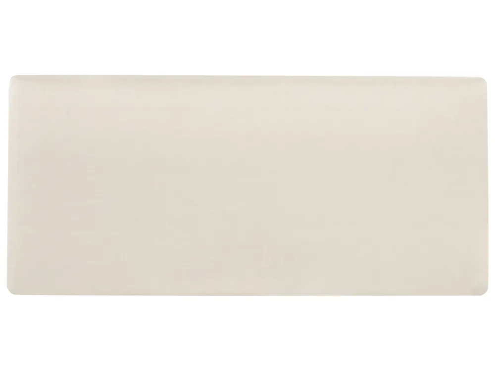 Lounge Set mit Tisch und Ottomane 4-Sitzer BRACCIANO zertifiziertes Akazienholz Hellbeige linksseitig_956409