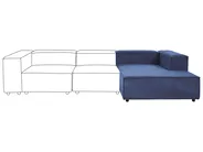 Linksseitige Chaiselongue ARDAL Cord Dunkelblau_1008661