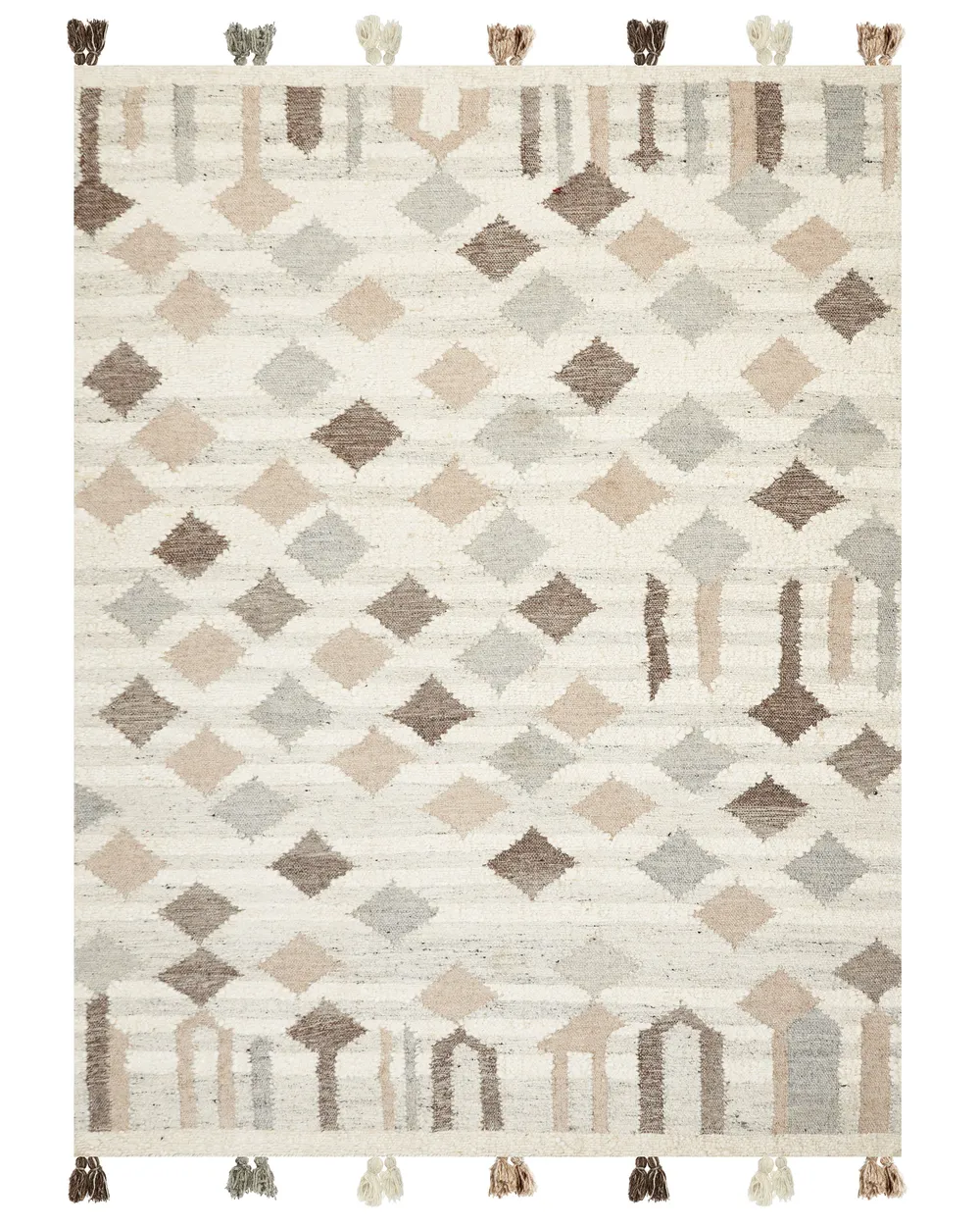 Teppich KAGHTSRASHEN Beige 160 x 230 cm Kelim Wolle