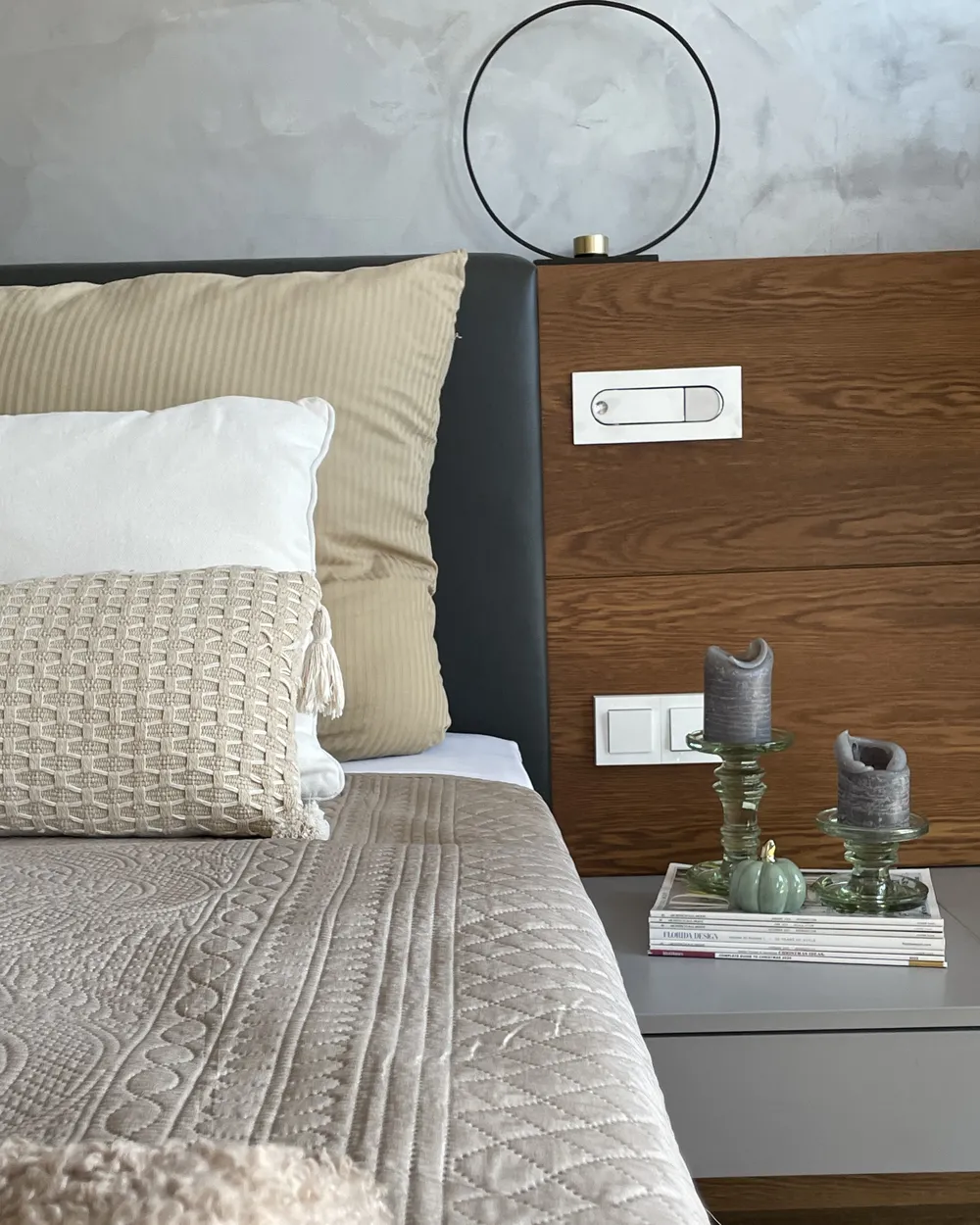 Bettwäsche-Set AVONDALE 155 x 220 cm Baumwollsatin Beige_884819