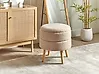 Hocker mit Stauraum OKATON Bouclé Beige