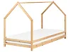 Kinderbett Haus Kiefernholz APPY 90 x 200 cm Hellbraun