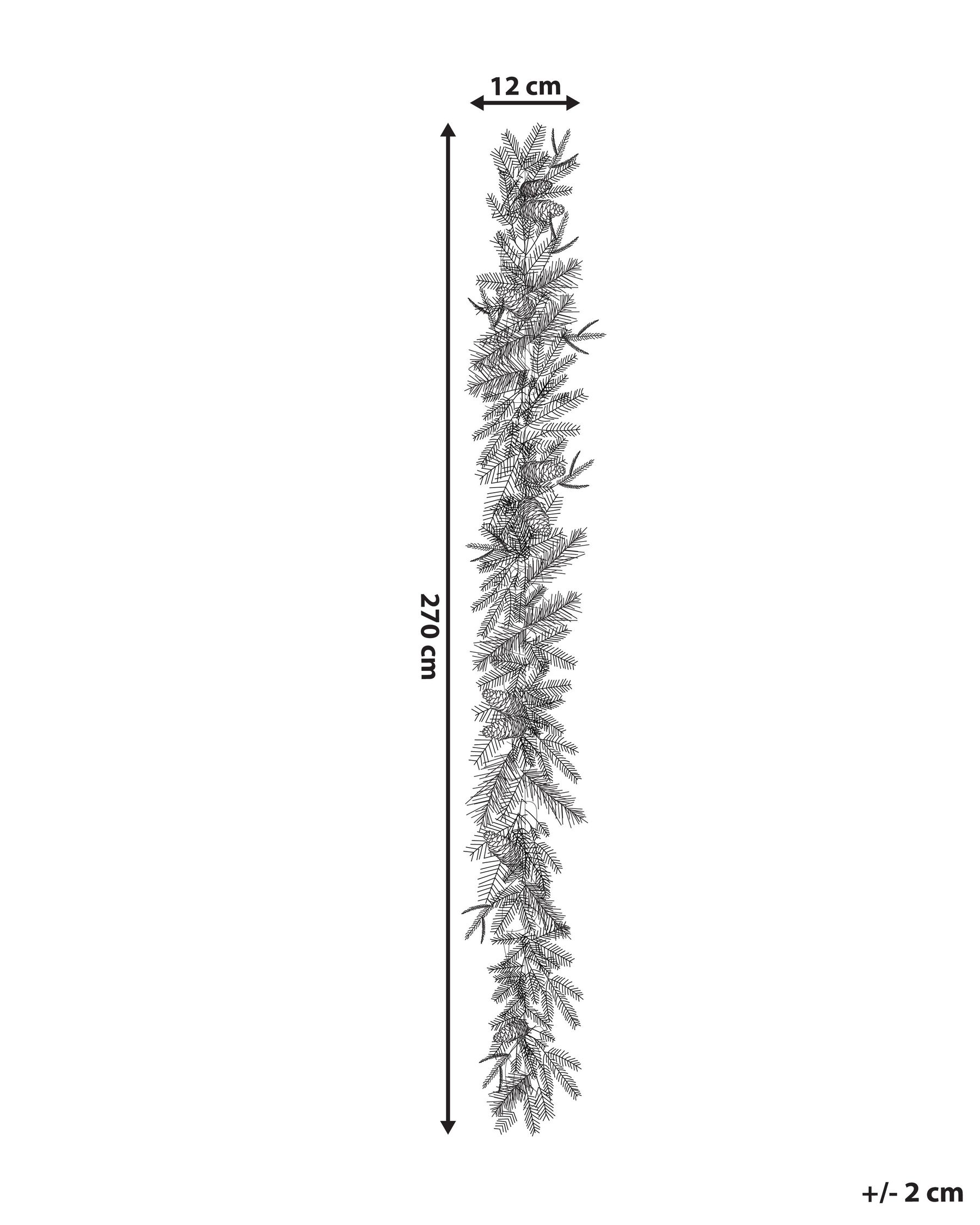 Christmas Garland LED KAMERUN 270 cm Green_881187