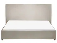 Bett mit Lattenrost Samtstoff LAVAUR 160 x 200 cm Taupe_985332