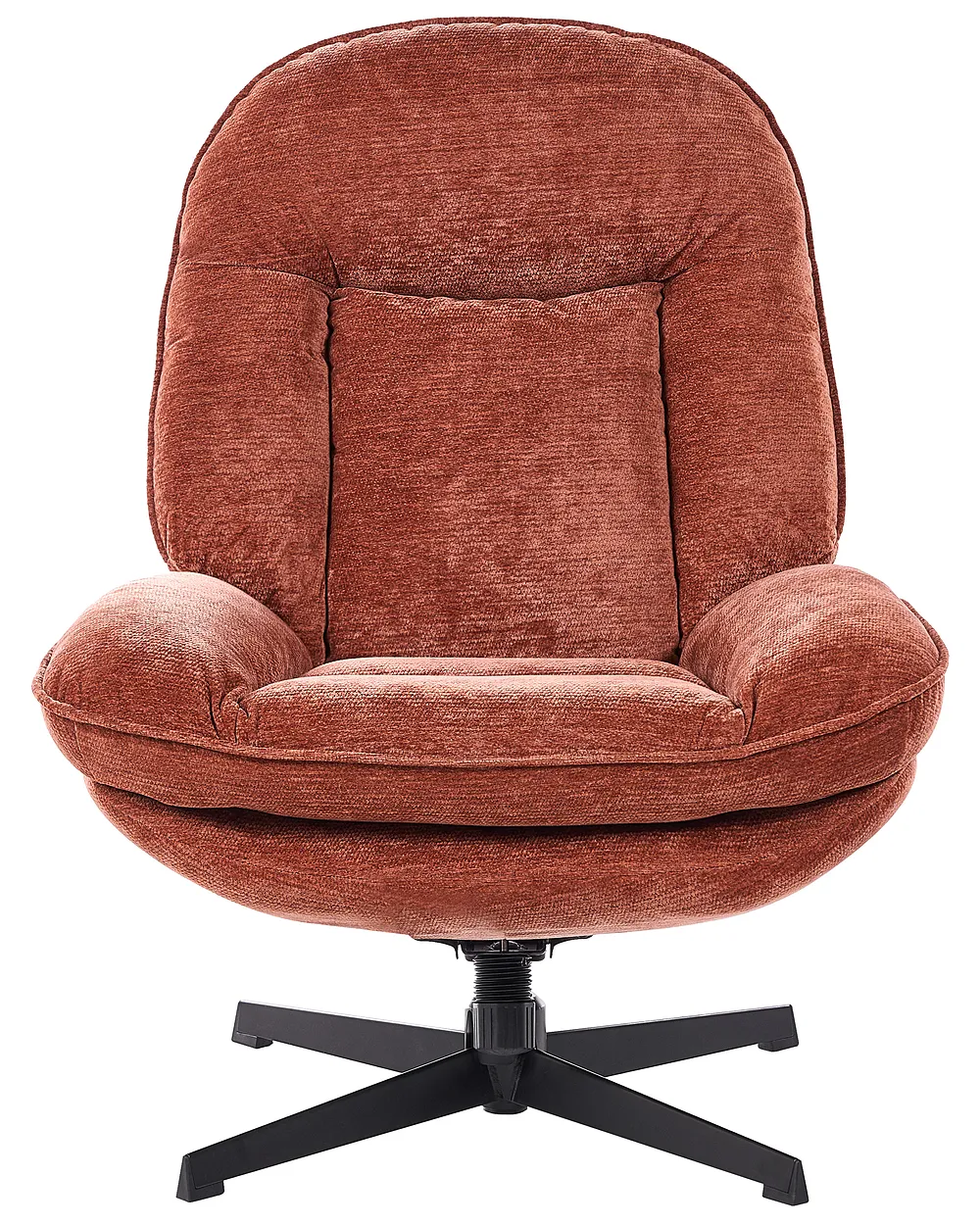 Fauteuil pivotant AREMARK Tissu chenille Marron doré_1158553