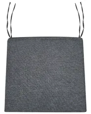 Set mit 4 Stühlen und Sitzkissen TACENO Metall Grau_1007829