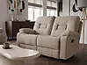 Sofa manuell verstellbar 2-Sitzer BERGEN Stoff Taupe