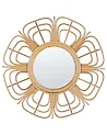 Wandspiegel PASAKU 60 cm 60 cm Rattan Naturfarben