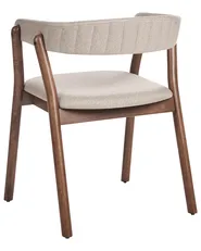Esszimmerstuhl 2er Set MYLO Stoff Dunkelbraun / Beige_949187
