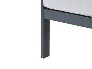 Gartensofa 3-Sitzer KIATO Metall Hellgrau_934617
