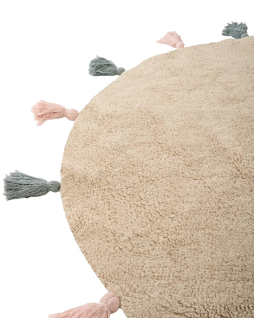 Kindervloerkleed KODINHI  Beige ø 120 cm Katoen_1155063