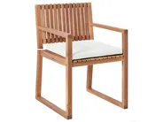 Gartenstuhlkissen 8er Set SASSARI PREMIUM 46 x 46 cm Cremeweiß_1065131