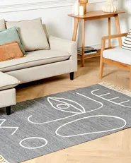 Outdoor Rug YAVU Grey 140 x 200 cm_852526