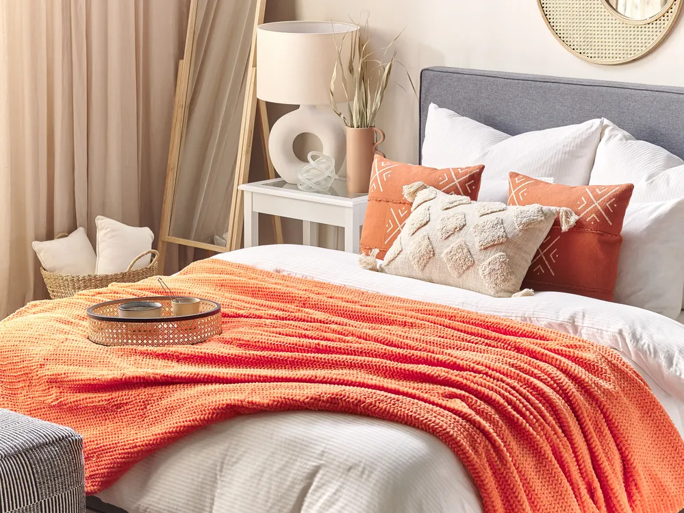 Kuscheldecke BJAS 200 x 220 cm Orange