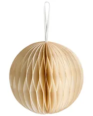 Set of 20 Christmas Tree Ornaments JOLSTRA Paper Beige_1030485
