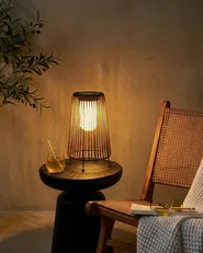 Solar Powered Lantern SEMLIKI 35 cm Natural_1042978