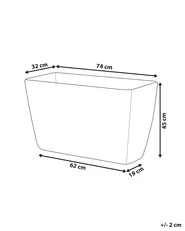 Blumenkübel BARIS 74 cm Grau_761185