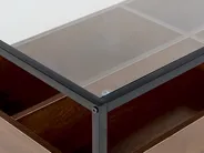 Couchtisch WACO mit Stauraum Sicherheitsglas Schwarz_825566